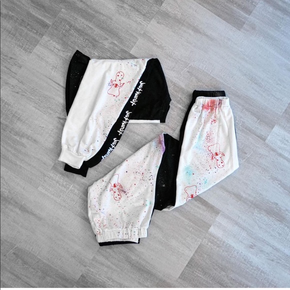 HAND PAINTED jogger set - Picture 6 of 7